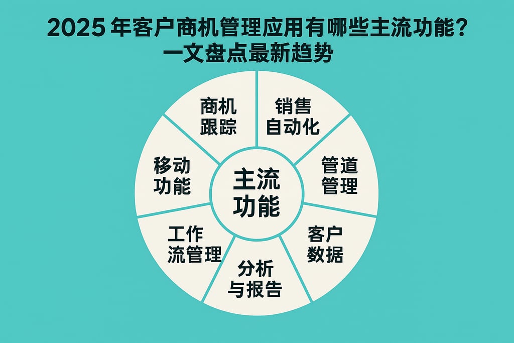 2025年客户商机管理应用有哪些主流功能？一文盘点最新趋势