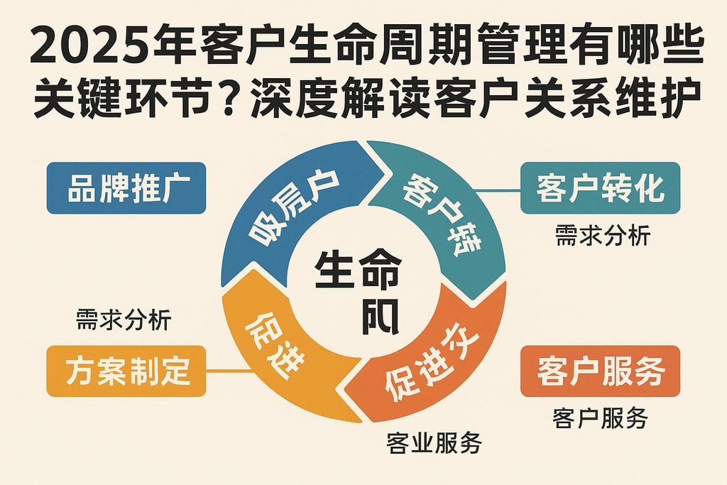 2025年客户生命周期管理有哪些关键环节？深度解读客户关系维护