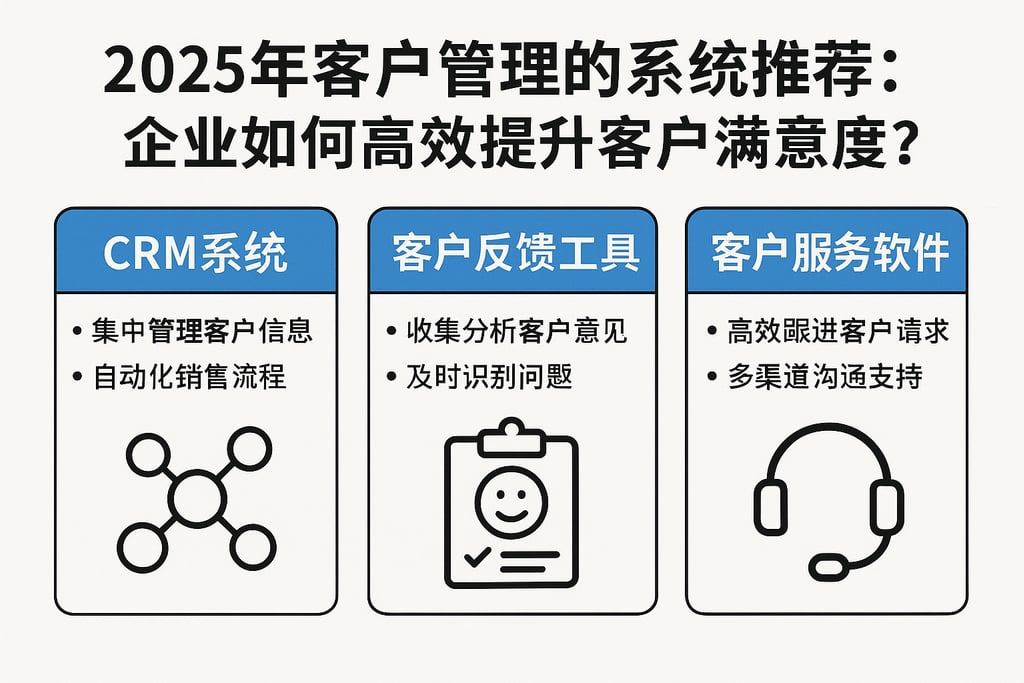 2025年客户管理的系统推荐：企业如何高效提升客户满意度？