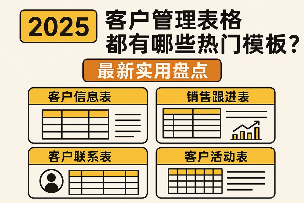 2025年客户管理表格都有哪些热门模板？最新实用盘点
