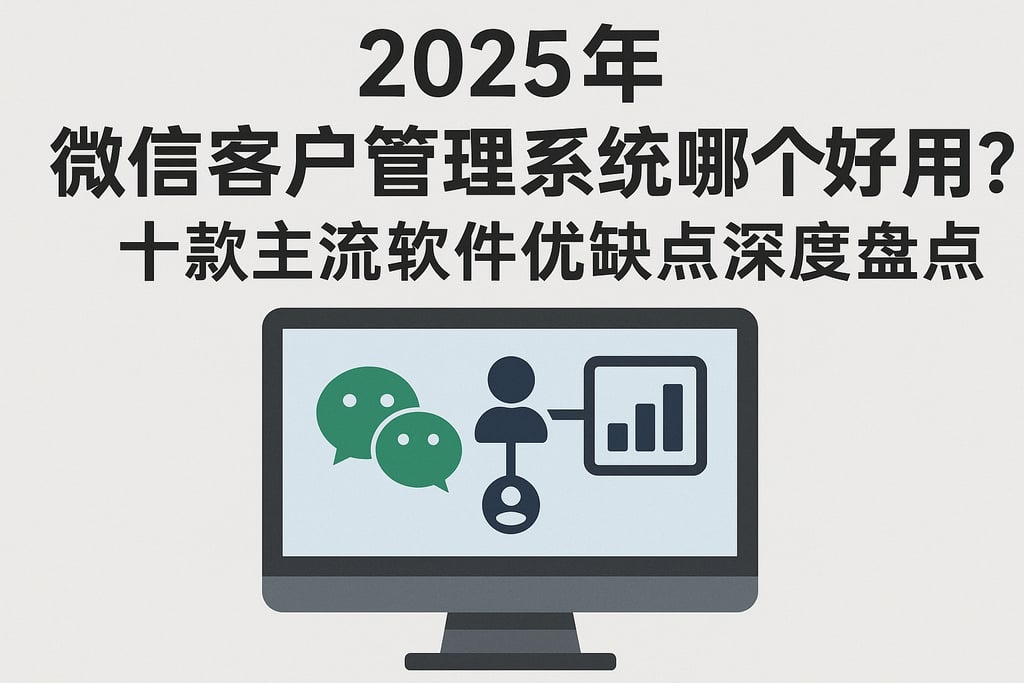 2025年微信客户管理系统哪个好用？十款主流软件优缺点深度盘点