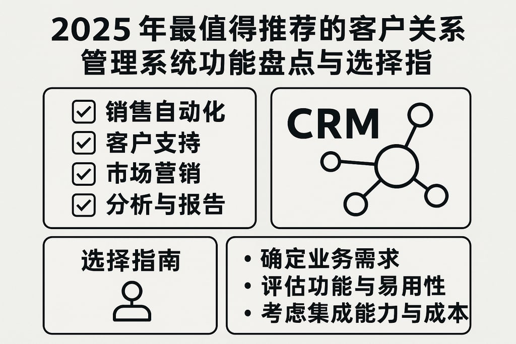 2025年最值得推荐的客户关系管理系统功能盘点与选择指南