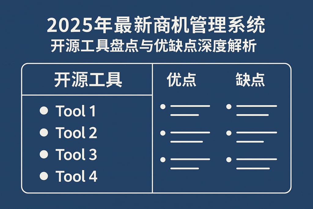 2025年最新商机管理系统开源工具盘点与优缺点深度解析