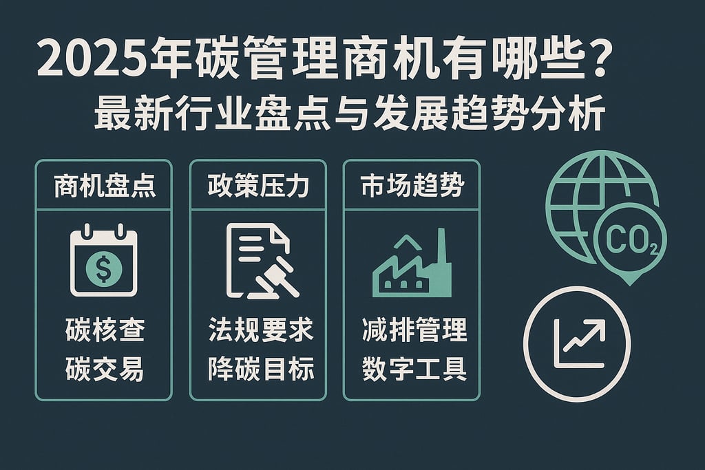2025年碳管理商机有哪些？最新行业盘点与发展趋势分析