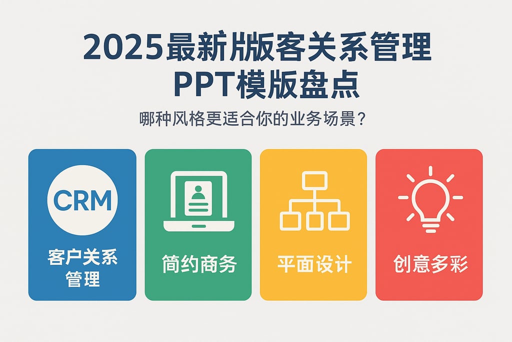 2025最新版客户关系管理PPT模板盘点，哪种风格更适合你的业务场景？