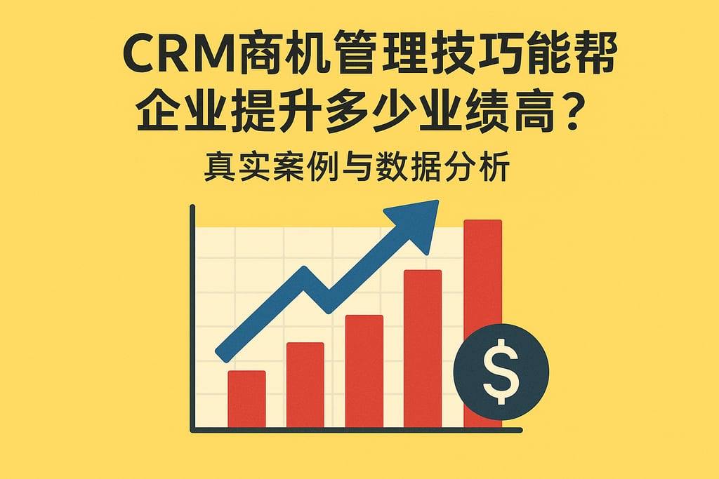 CRM商机管理技巧能帮企业提升多少业绩？真实案例与数据分析