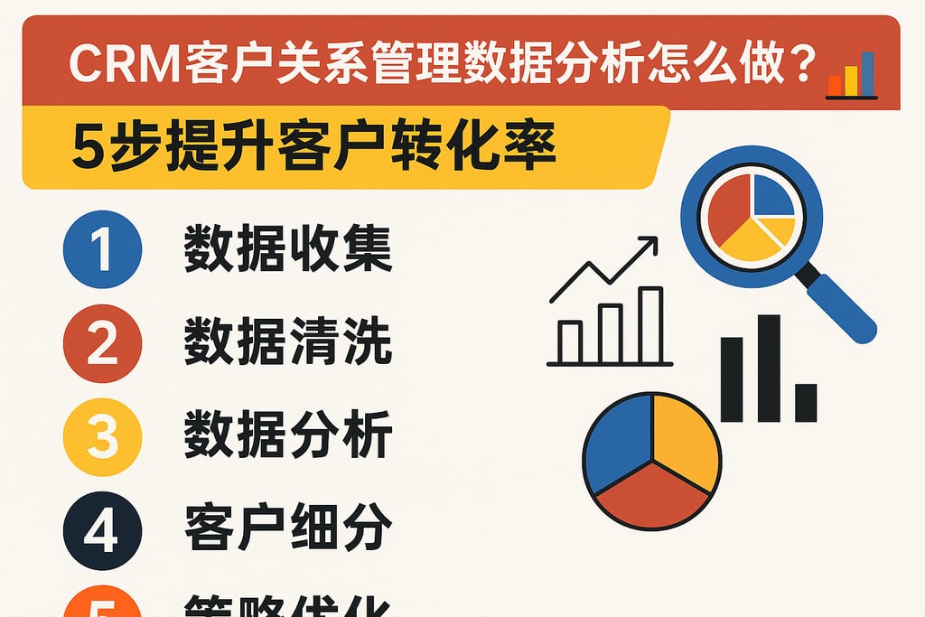 CRM客户关系管理数据分析怎么做？5步提升客户转化率