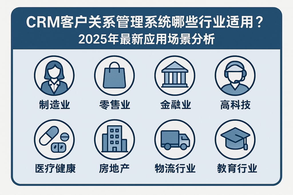 CRM客户关系管理系统哪些行业适用？2025年最新应用场景分析