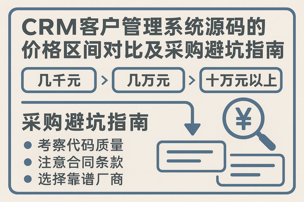 CRM客户管理系统源码的价格区间对比及采购避坑指南