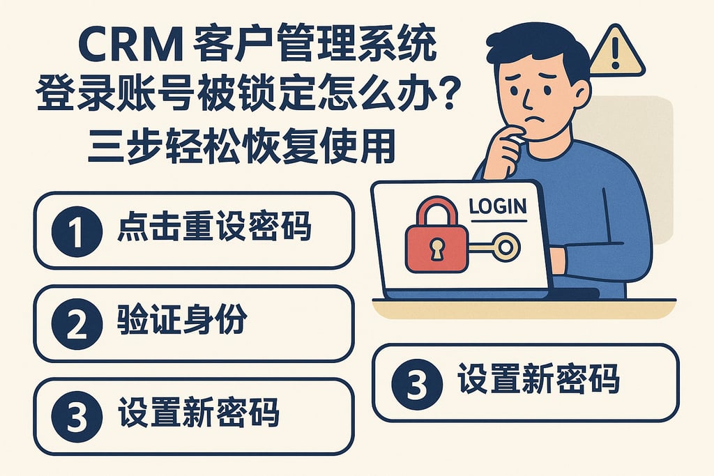 CRM客户管理系统登录账号被锁定怎么办？三步轻松恢复使用