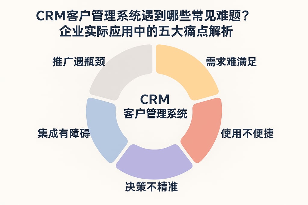 CRM客户管理系统遇到哪些常见难题？企业实际应用中的五大痛点解析