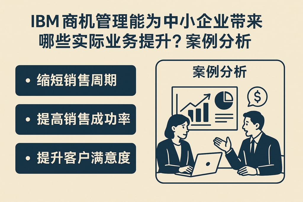 IBM商机管理能为中小企业带来哪些实际业务提升？案例分析