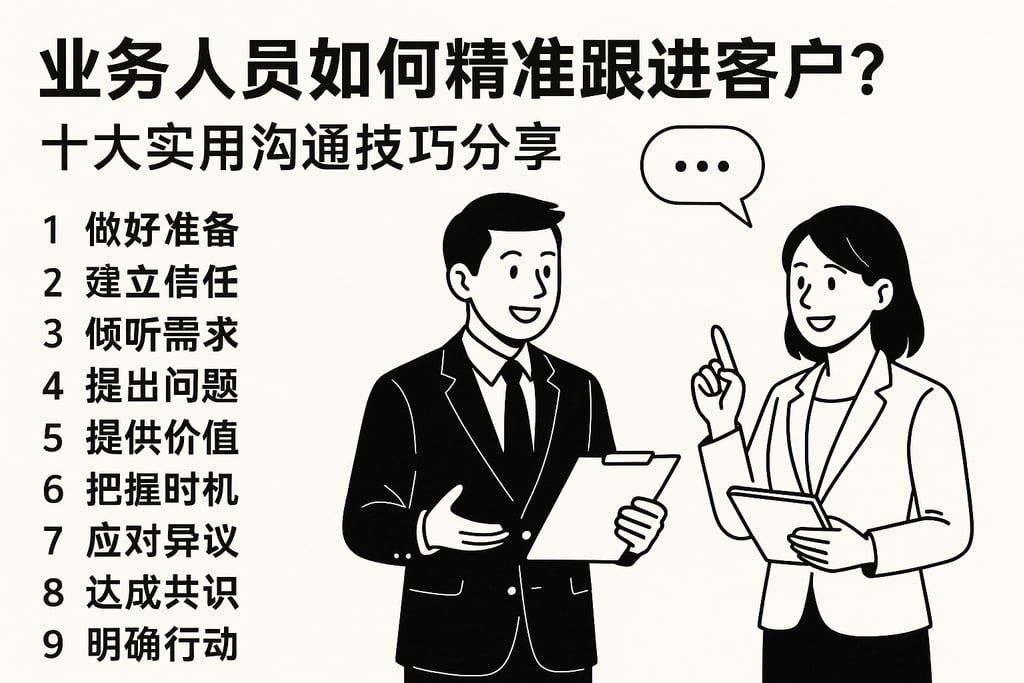 业务人员如何精准跟进客户？十大实用沟通技巧分享