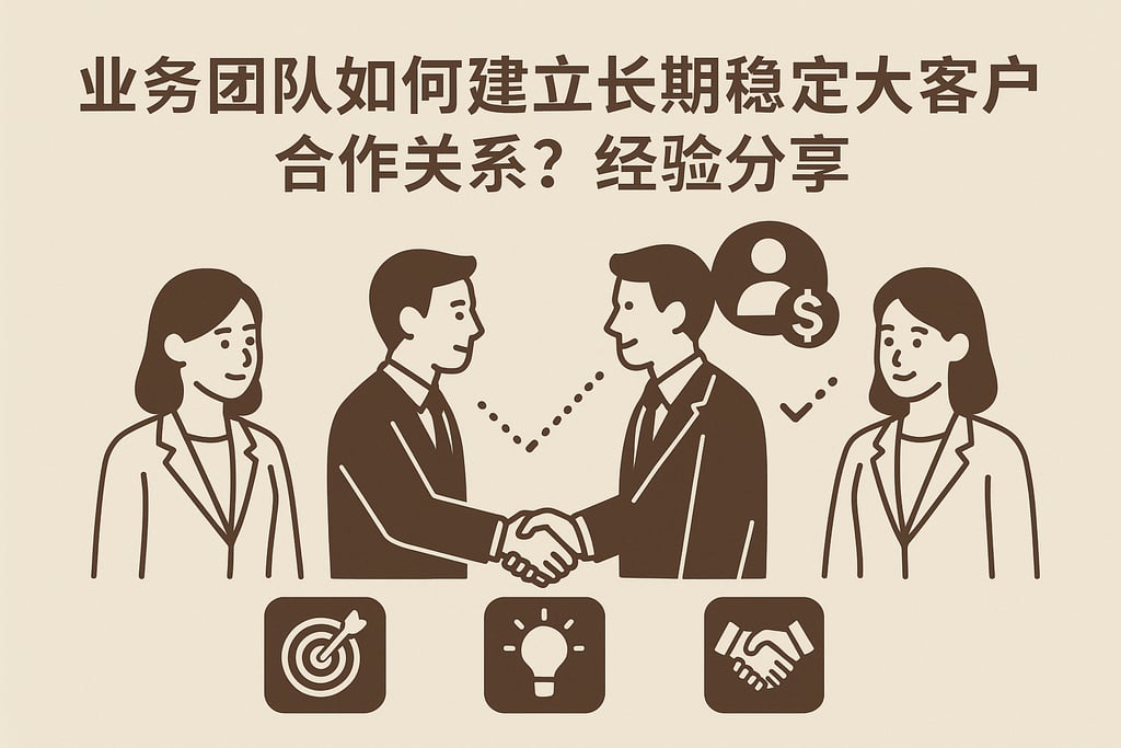 业务团队如何建立长期稳定的大客户合作关系？经验分享