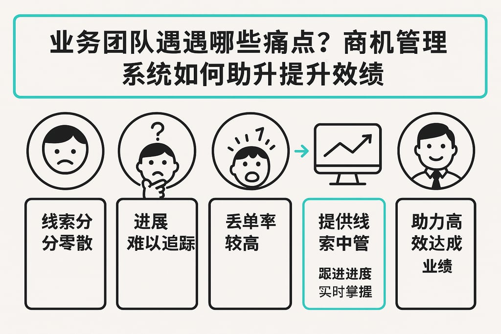 业务团队遇到哪些痛点？商机管理系统如何帮助提升业绩