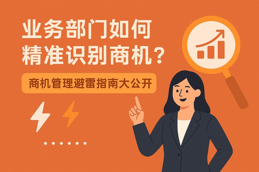 业务部门如何精准识别商机？商机管理避雷指南大公开