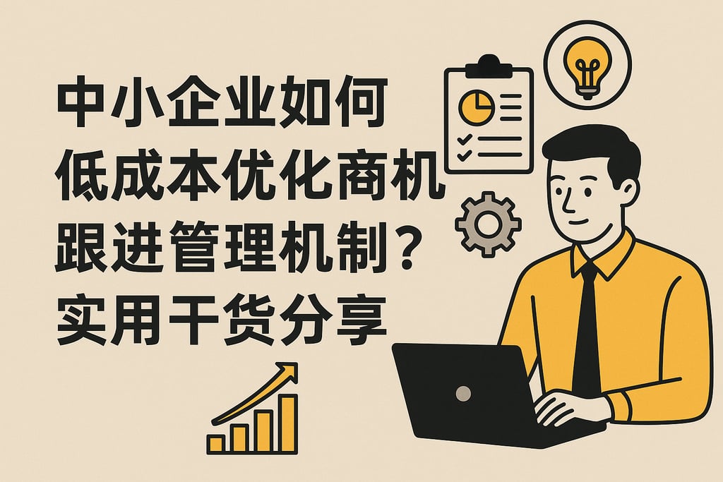 中小企业如何低成本优化商机跟进管理机制？实用干货分享