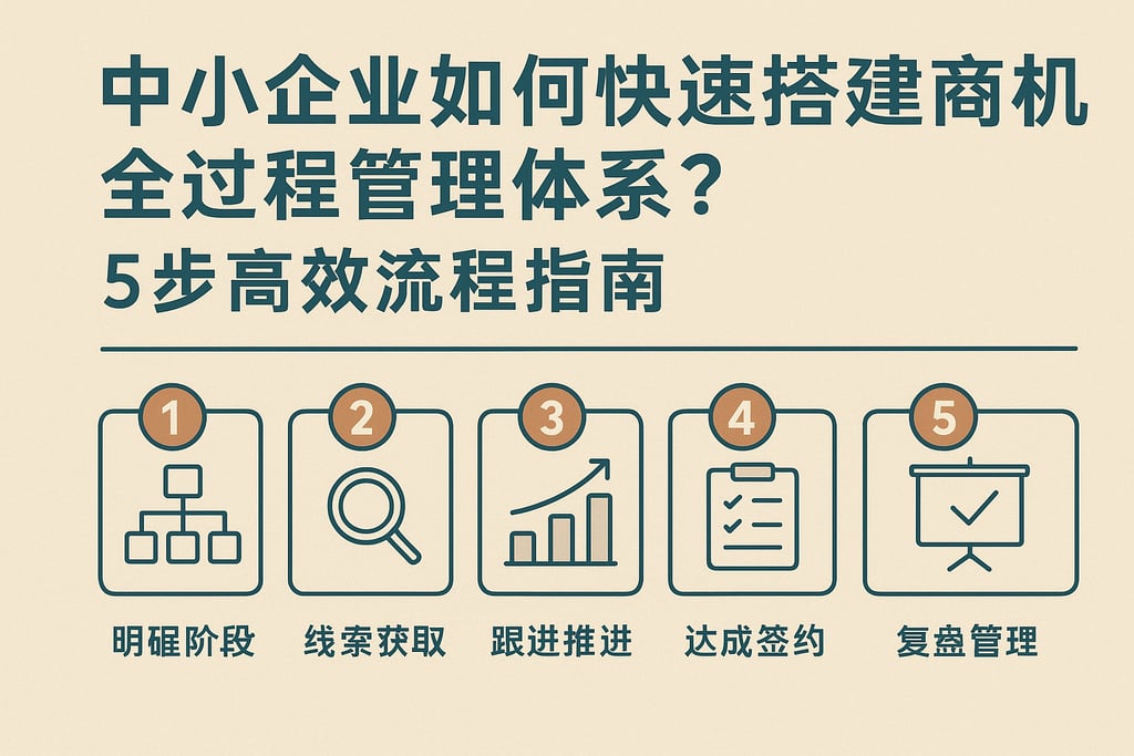 中小企业如何快速搭建商机全过程管理体系？5步高效流程指南