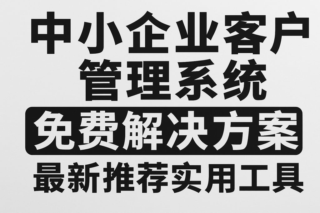 中小企业客户管理系统免费解决方案，最新推荐实用工具