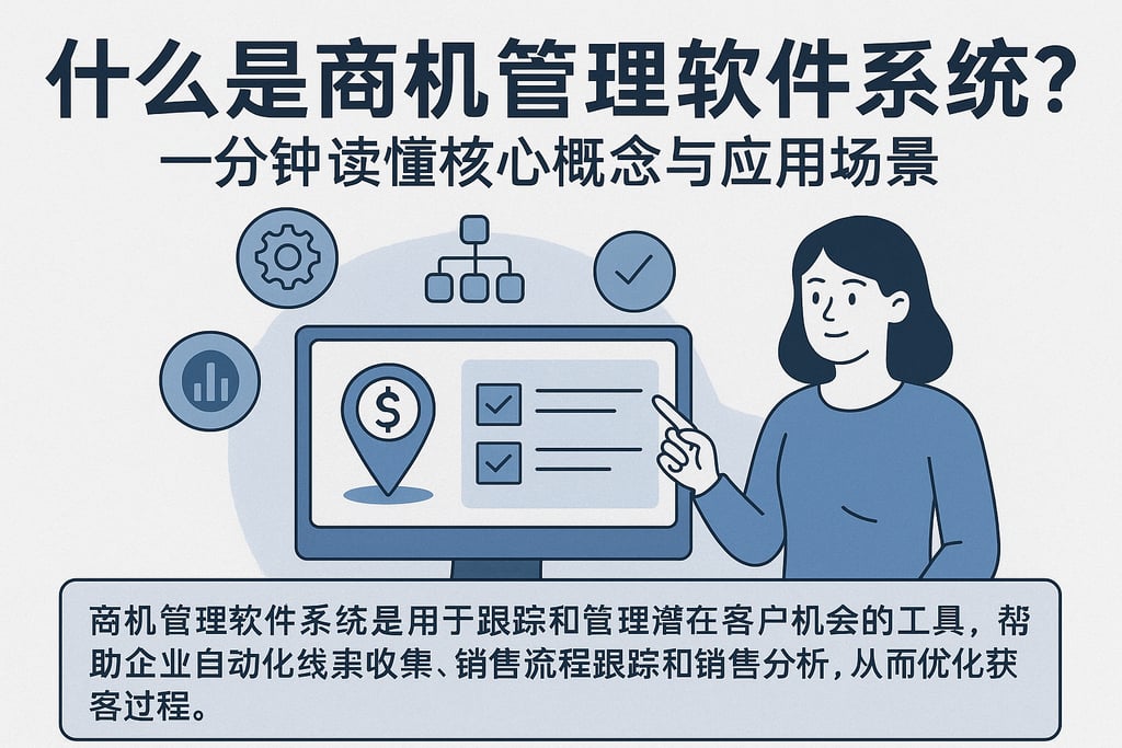 什么是商机管理软件系统？一分钟读懂核心概念与应用场景
