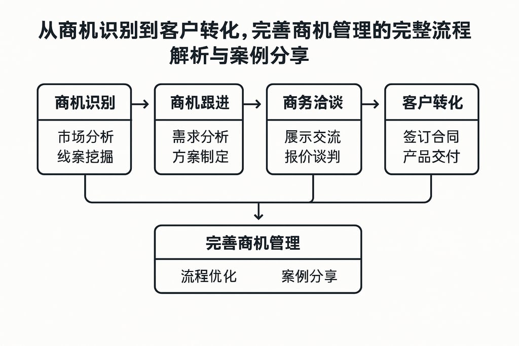从商机识别到客户转化，完善商机管理的完整流程解析与案例分享