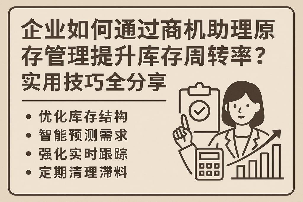 企业如何通过商机助理库存管理提升库存周转率？实用技巧全分享