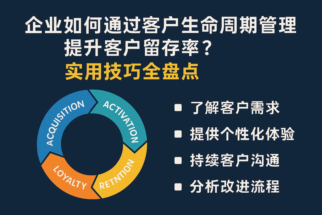 企业如何通过客户生命周期管理提升客户留存率？实用技巧全盘点