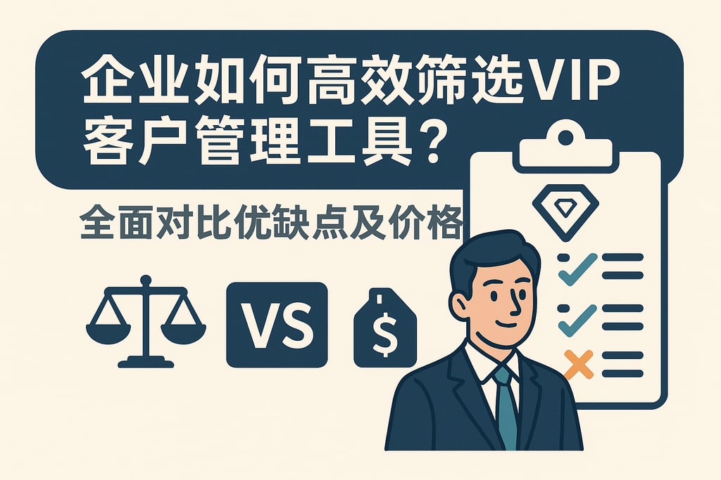 企业如何高效筛选VIP客户管理工具？全面对比优缺点及价格