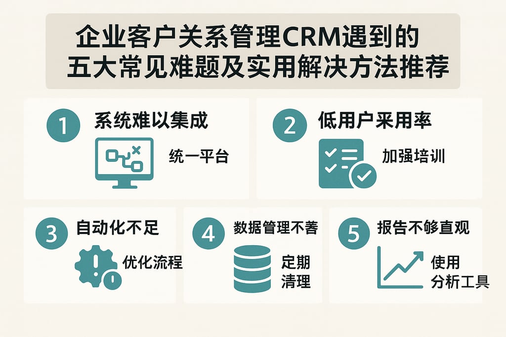 企业客户关系管理CRM遇到的五大常见难题及实用解决方法推荐