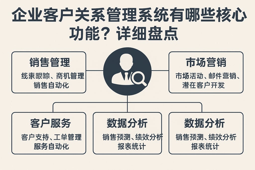 企业客户关系管理系统有哪些核心功能？详细盘点
