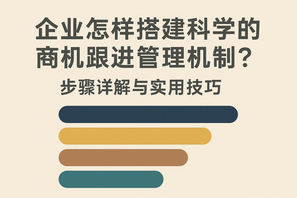 企业怎样搭建科学的商机跟进管理机制？步骤详解与实用技巧