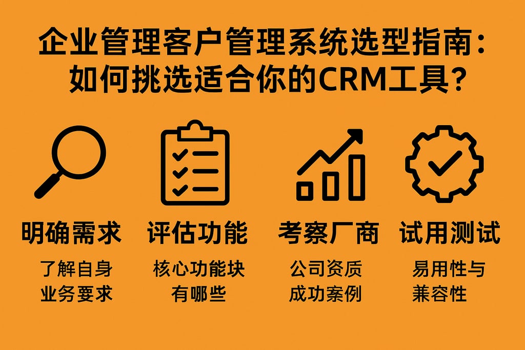 企业管理客户管理系统选型指南：如何挑选适合你的CRM工具？