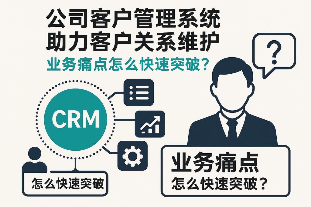 公司客户管理系统助力客户关系维护，业务痛点怎么快速突破？