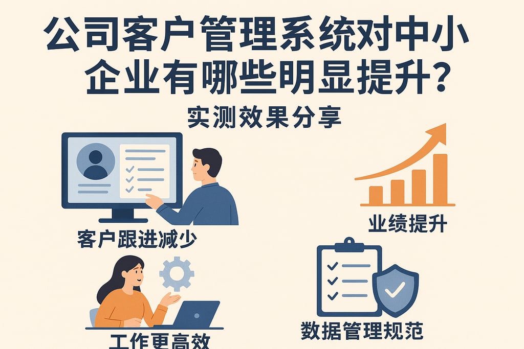 公司客户管理系统对中小企业有哪些明显提升？实测效果分享