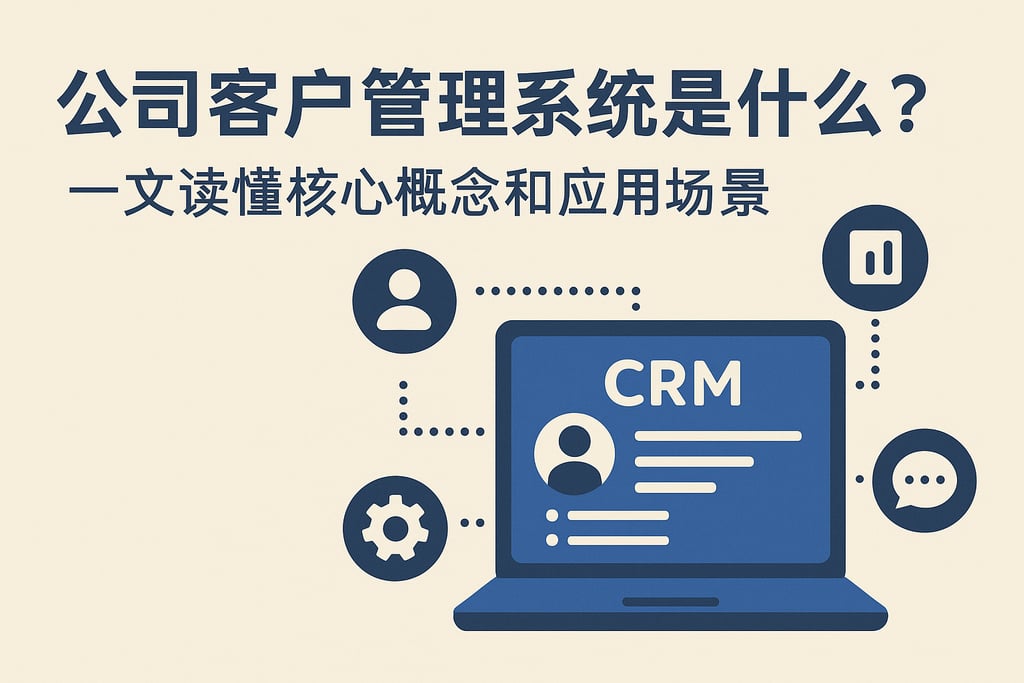 公司客户管理系统是什么？一文读懂核心概念和应用场景
