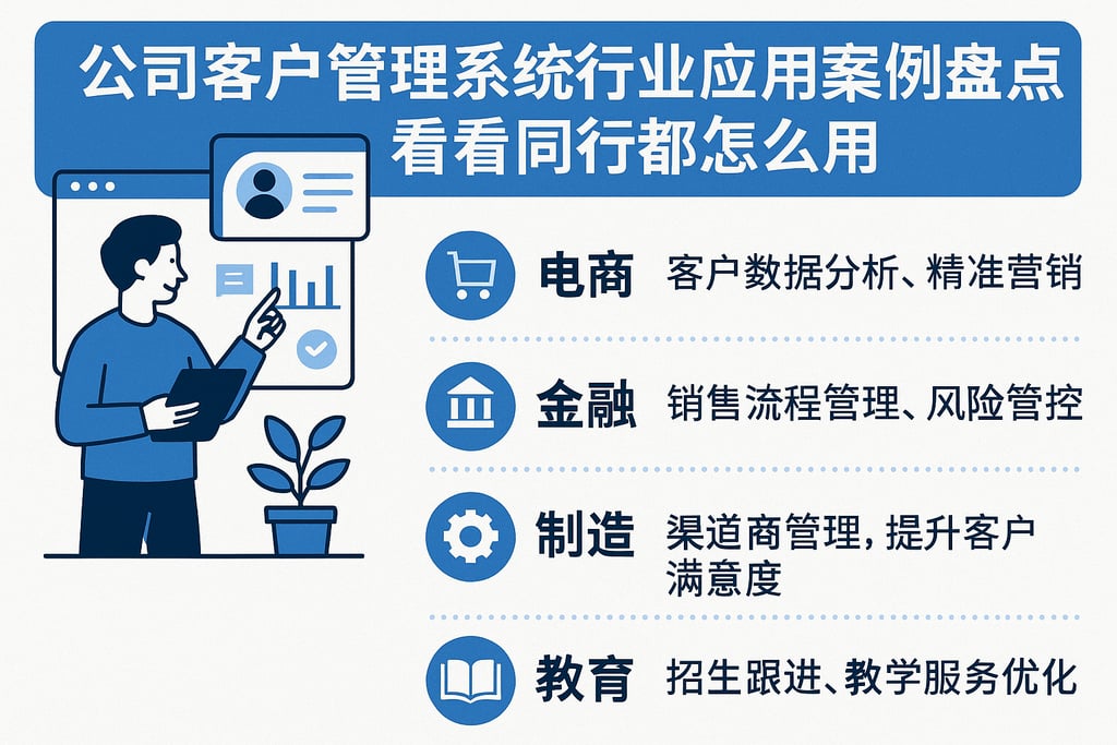 公司客户管理系统行业应用案例盘点，看看同行都怎么用