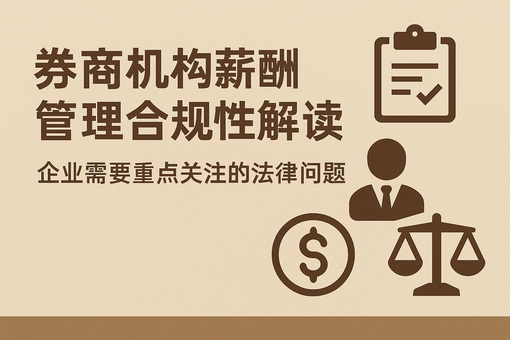 券商机构薪酬管理合规性解读：企业需要重点关注的法律问题