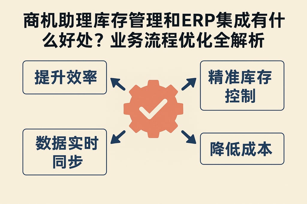 商机助理库存管理和ERP集成有什么好处？业务流程优化全解析