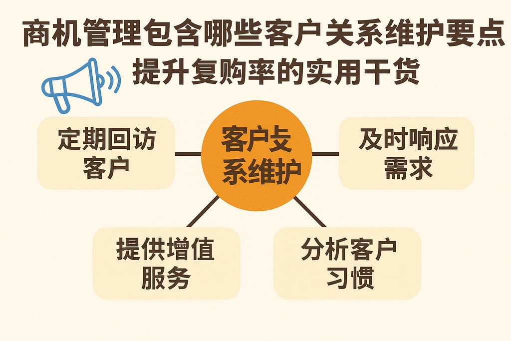 商机管理包含哪些客户关系维护要点？提升复购率的实用干货