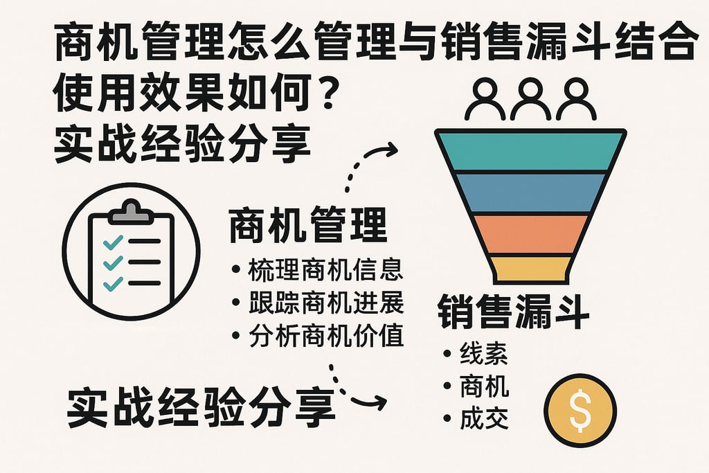 商机管理怎么管理与销售漏斗结合使用效果如何？实战经验分享
