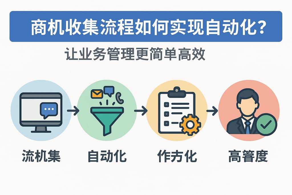 商机管理收集流程如何实现自动化？让业务管理更简单高效
