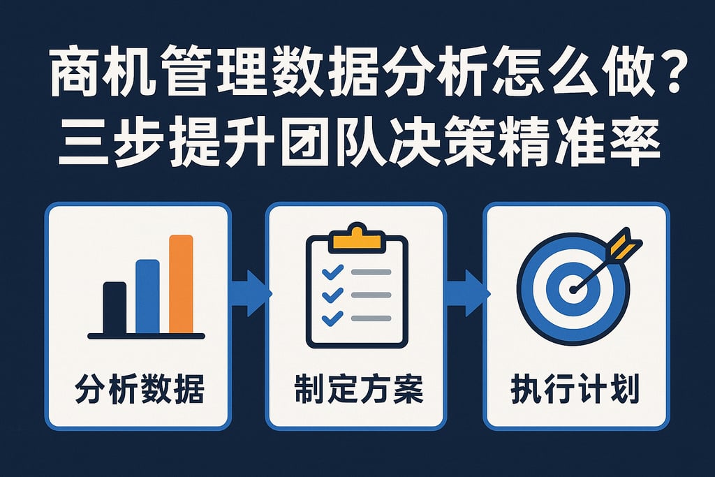 商机管理数据分析怎么做？三步提升团队决策精准率