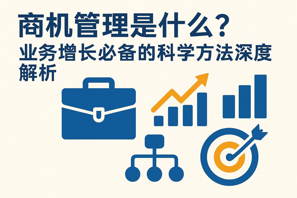商机管理是什么？业务增长必备的科学方法深度解析