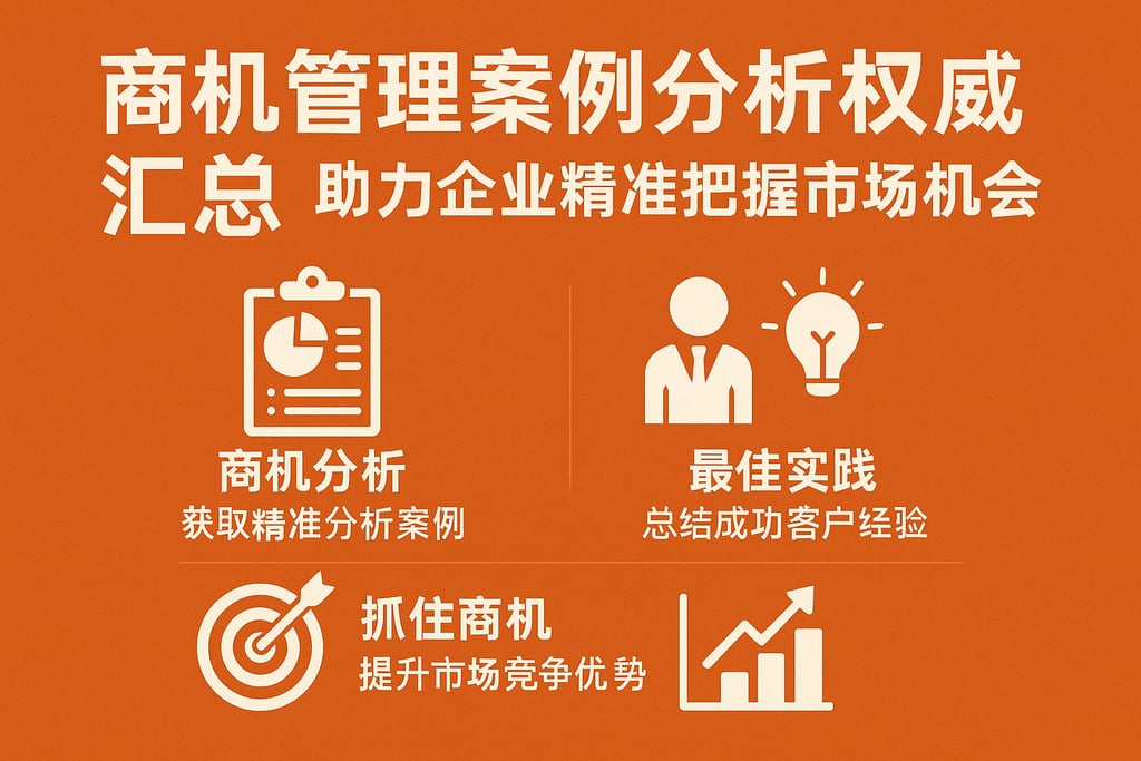 商机管理案例分析权威汇总，助力企业精准把握市场机会