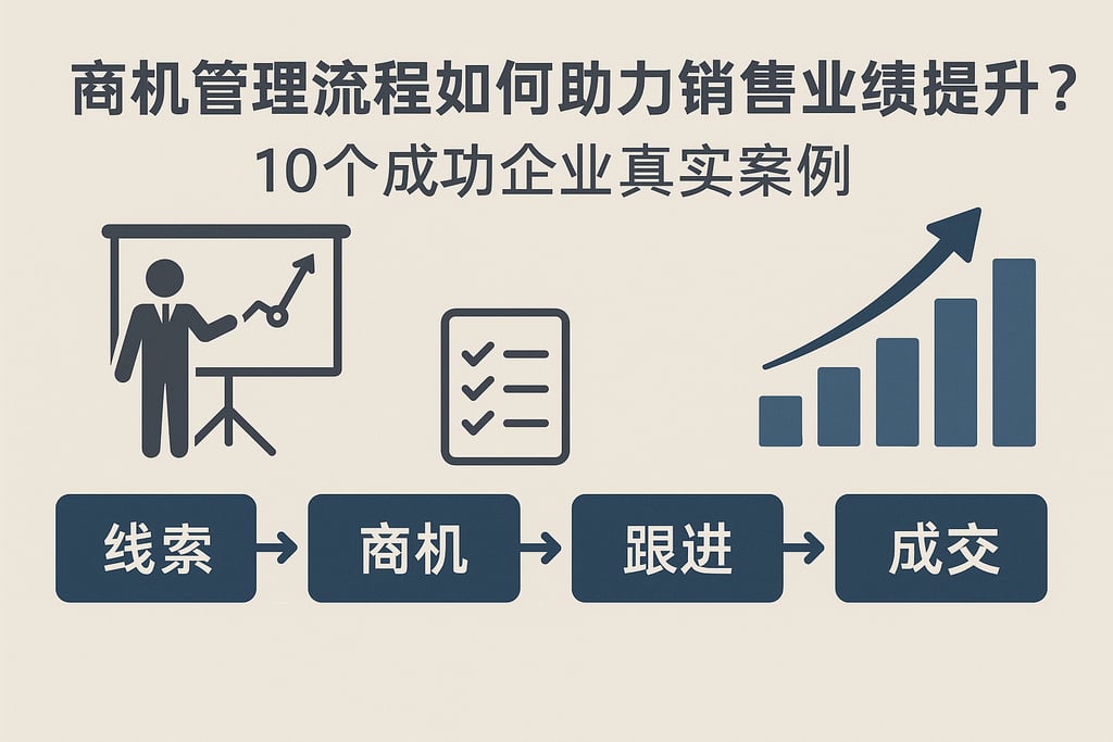 商机管理流程如何助力销售业绩提升？10个成功企业真实案例