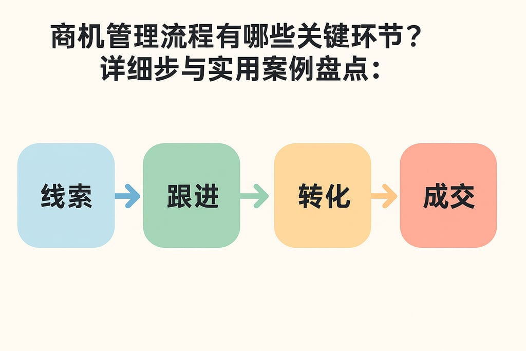 商机管理流程有哪些关键环节？详细步骤与实用案例盘点