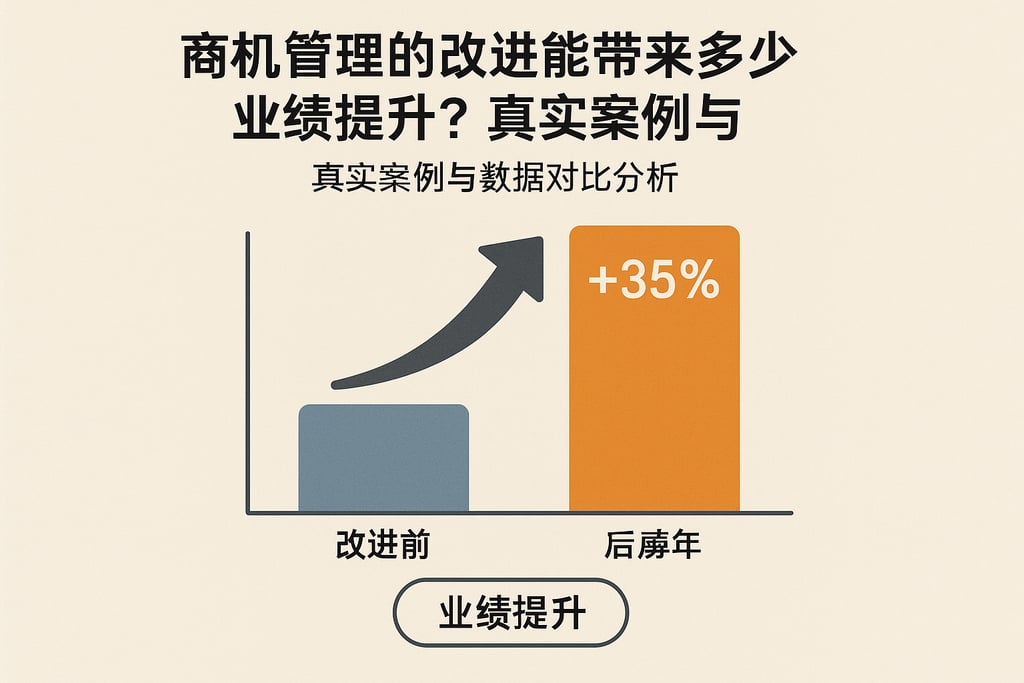 商机管理的改进能带来多少业绩提升？真实案例与数据对比分析