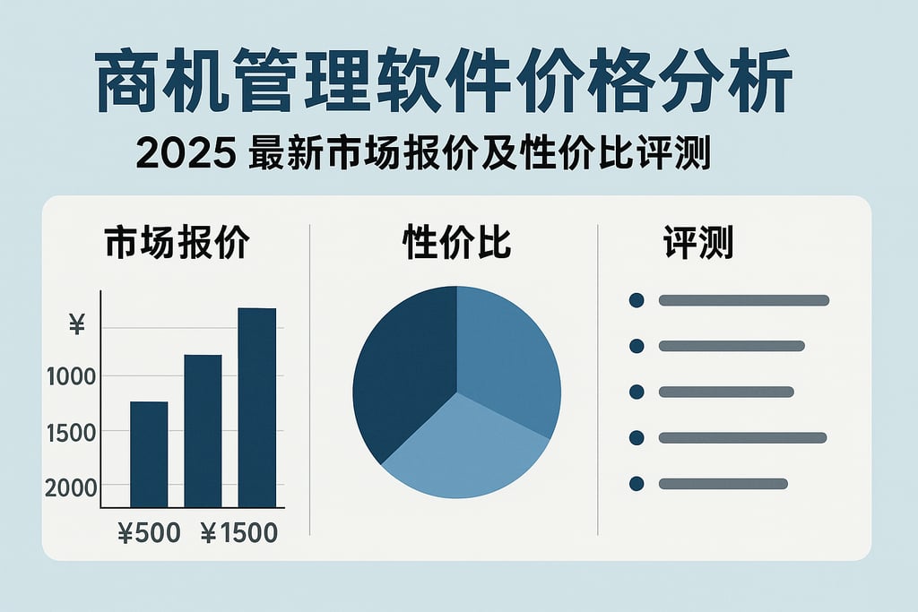 商机管理软件价格分析：2025最新市场报价及性价比评测