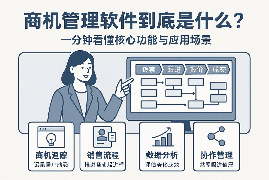 商机管理软件到底是什么？一分钟看懂核心功能与应用场景