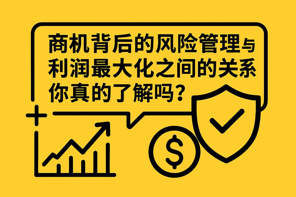 商机背后的风险管理与利润最大化之间的关系，你真的了解吗？